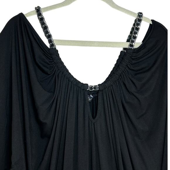 Sky Black Tunic with Chain Straps - Picture 3 of 6